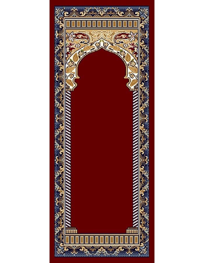 Коврик бордовый Гулистон J007A