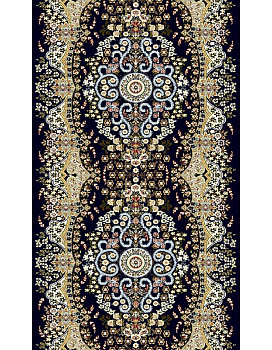 Дорожка синий Гулистон 8005A