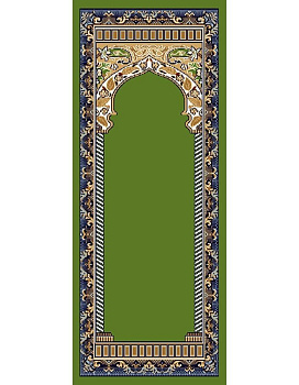 Коврик светло-зеленый Гулистон J007A