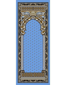 Коврик голубой Согдиана Голд ЧОЙНАМОЗ