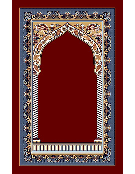 Коврик бордовый Мараканд J001A