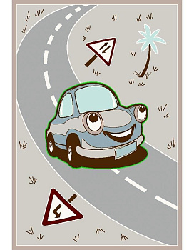 Ковер серый Садаф 0062A