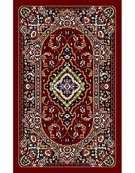 Коврик красный Гулистон 4853A