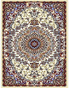 Коврик кремовый Гулистон 0046B Коврик кремовый Гулистон 0046B