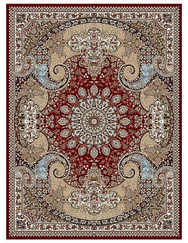 Ковер бордовый Симин 8417A