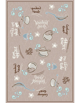 Ковер темно-серый Садаф 0026A