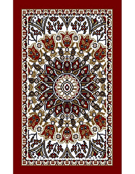 Коврик красный Азата 2044A