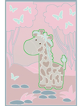 Ковер темно-серый Садаф 0091A