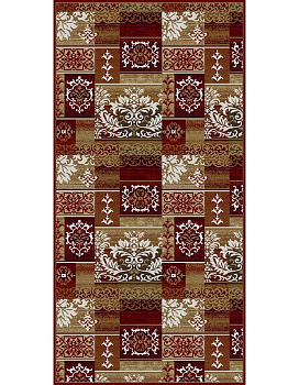 Ковер красный Азата 0010A