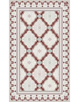 Ковер бордовый Садаф 0030A