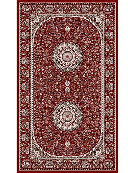 Ковер красный Азата 1206A Ковер красный Азата 1206A