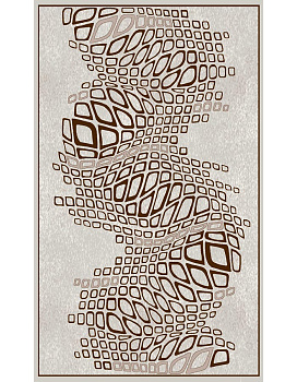 Ковер темно-коричневый Садаф 0035A