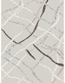 Ковер темно-коричневый Зарафшон 0058A