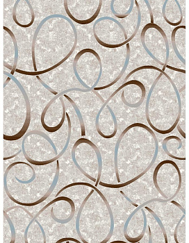 Ковер темно-серый Зарафшон 0013A