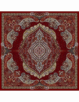 Ковер красный Азата 2027A