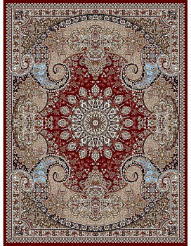 Ковер бордовый Согдиана Голд 7046A