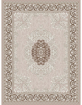 Ковер темно-коричневый Садаф 0021A