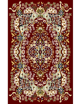 Коврик красный Гулистон 8005A