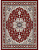 Ковер красный Азата 0006A