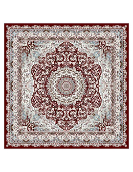 Ковер бордовый Садаф 0032A