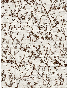 Ковер темно-коричневый Садаф 0028A