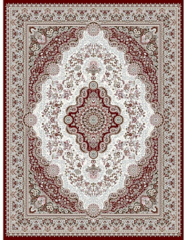 Ковер бордовый Садаф 0019A
