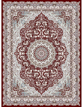 Ковер бордовый Садаф 0032A