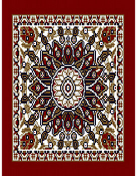 Коврик красный Азата 2044A