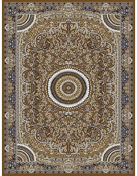Ковер коричневый Гулзар 2051A