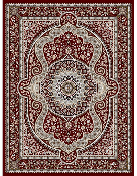 Ковер бордовый Согдиана Голд 4234A