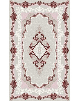 Ковер бордовый Садаф 0088A