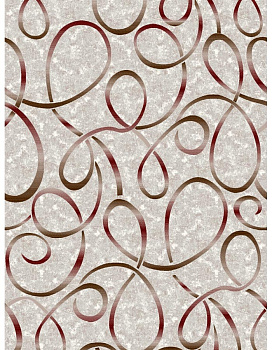 Ковер бордовый Зарафшон 0013A