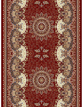 Дорожка красный Гулистон 8046A