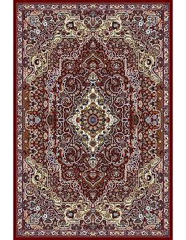 Ковер красный Азата 0004A