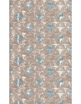 Ковер голубой Садаф 0081A