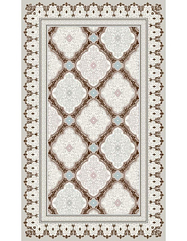 Ковер темно-коричневый Садаф 0030A