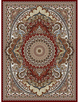 Ковер бордовый Согдиана Голд 4294A
