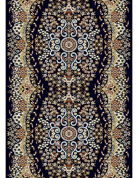 Дорожка синий Гулистон 8005A