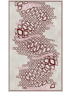 Ковер бордовый Садаф 0035A