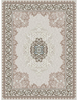 Ковер серый Садаф 0021A