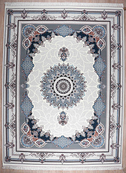 Ковер кремовый / темно-синий Isfahan 1284