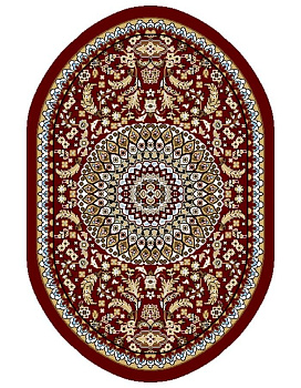 Ковер бордовый Согдиана Голд 4220A