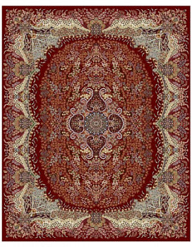 Ковер красный Гулистон 8005A