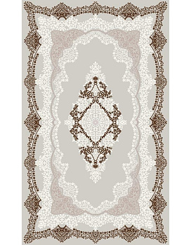 Ковер темно-коричневый Садаф 0088A