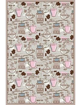 Ковер серый Садаф 0025A